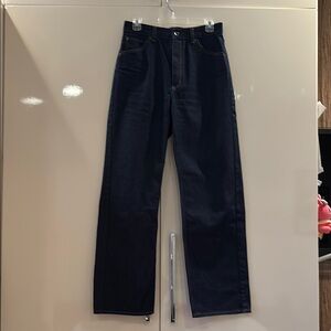 Uniqlo dark Blue Straight Leg Jeans Classic Style